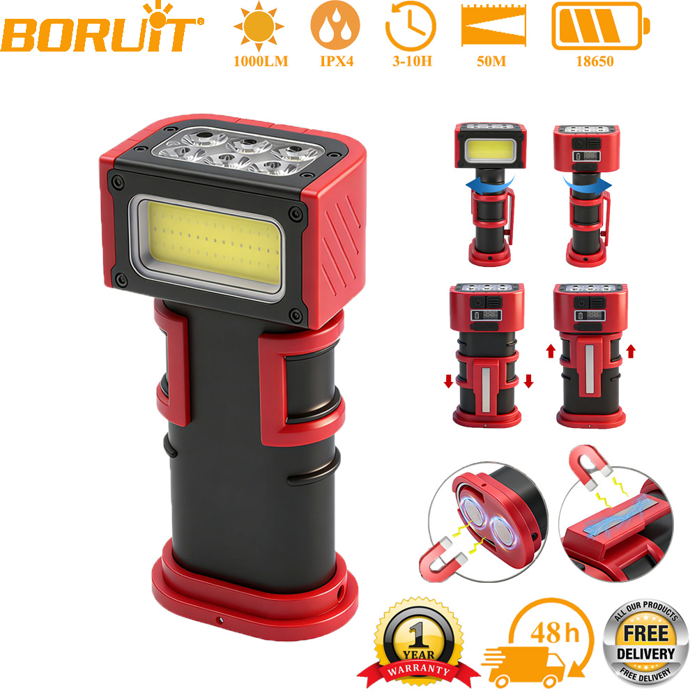 Outdoor Lighting Hooks - Светодиодный рабочий фонарь BORUiT COB 1000