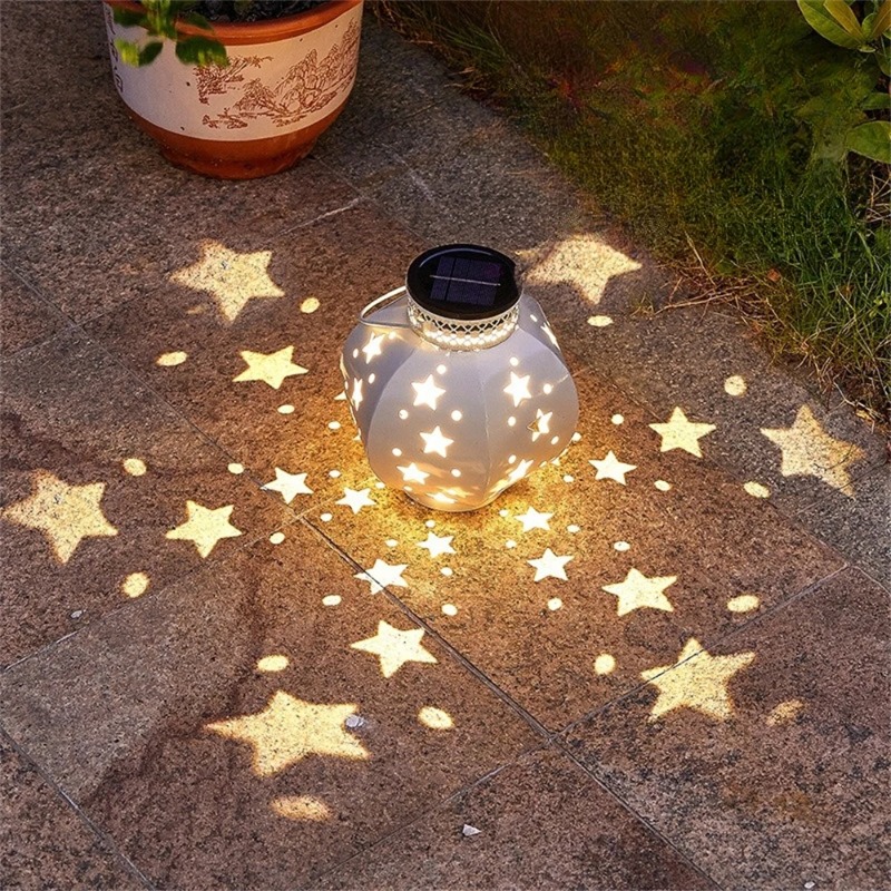 Outdoor Lighting Effects - Садовый проектор-фонарь на солнечной батарее, подвесной