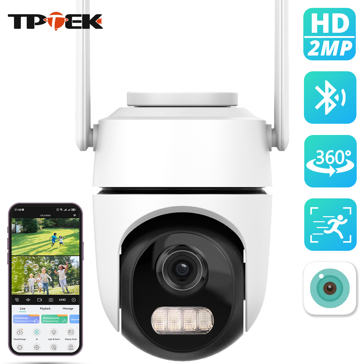 Outdoor Lighting Under Roof - 2 МП 1080P WiFi PTZ-камера видеонаблюдения