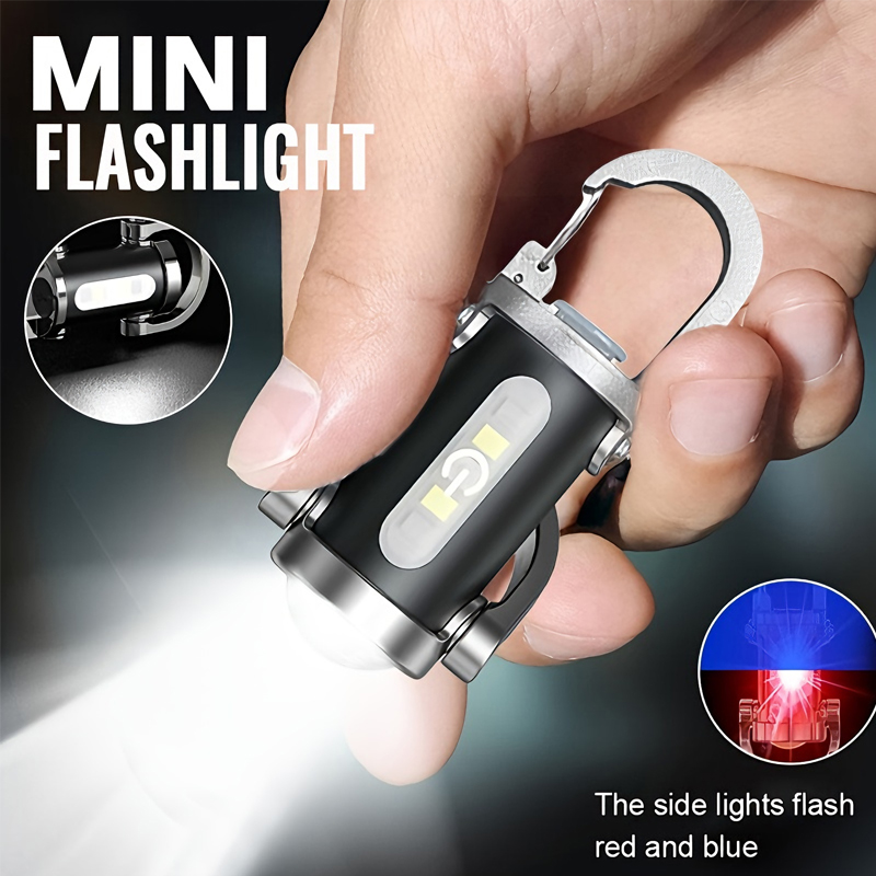 Outdoor Lighting Hooks - Мини-брелок-фонарик, перезаряжаемый карманный рабочий светильник COB,