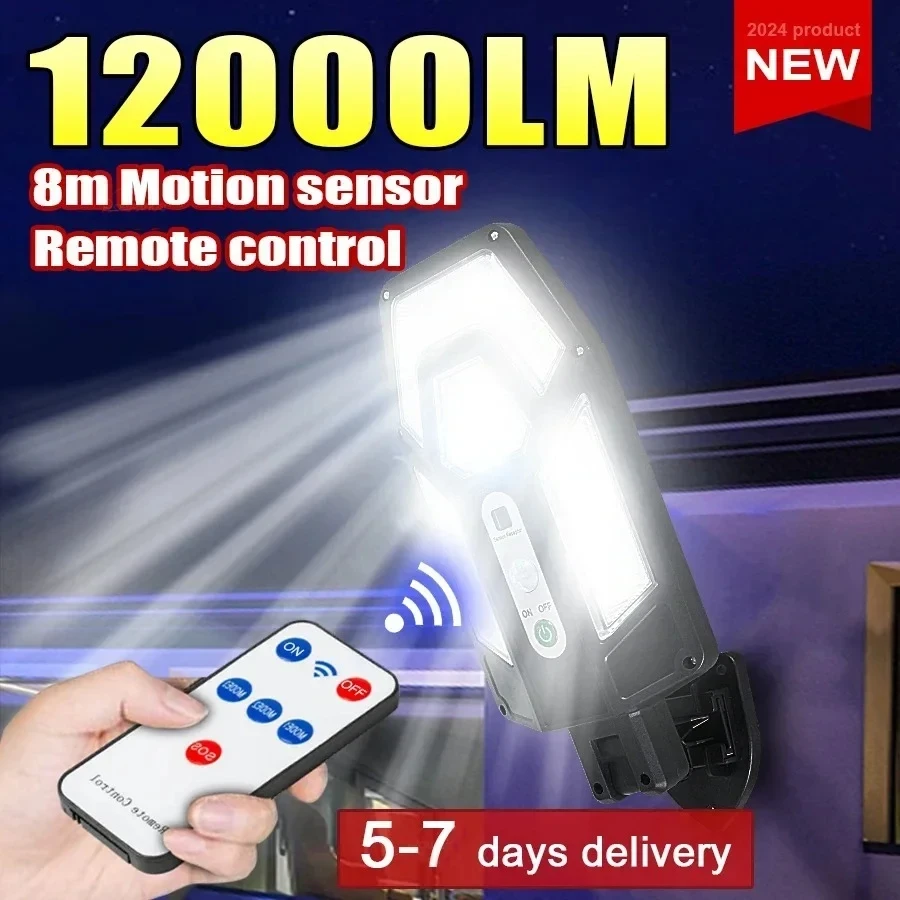 Outdoor Lighting Company - Мощный солнечный настенный светильник 12000LM с
