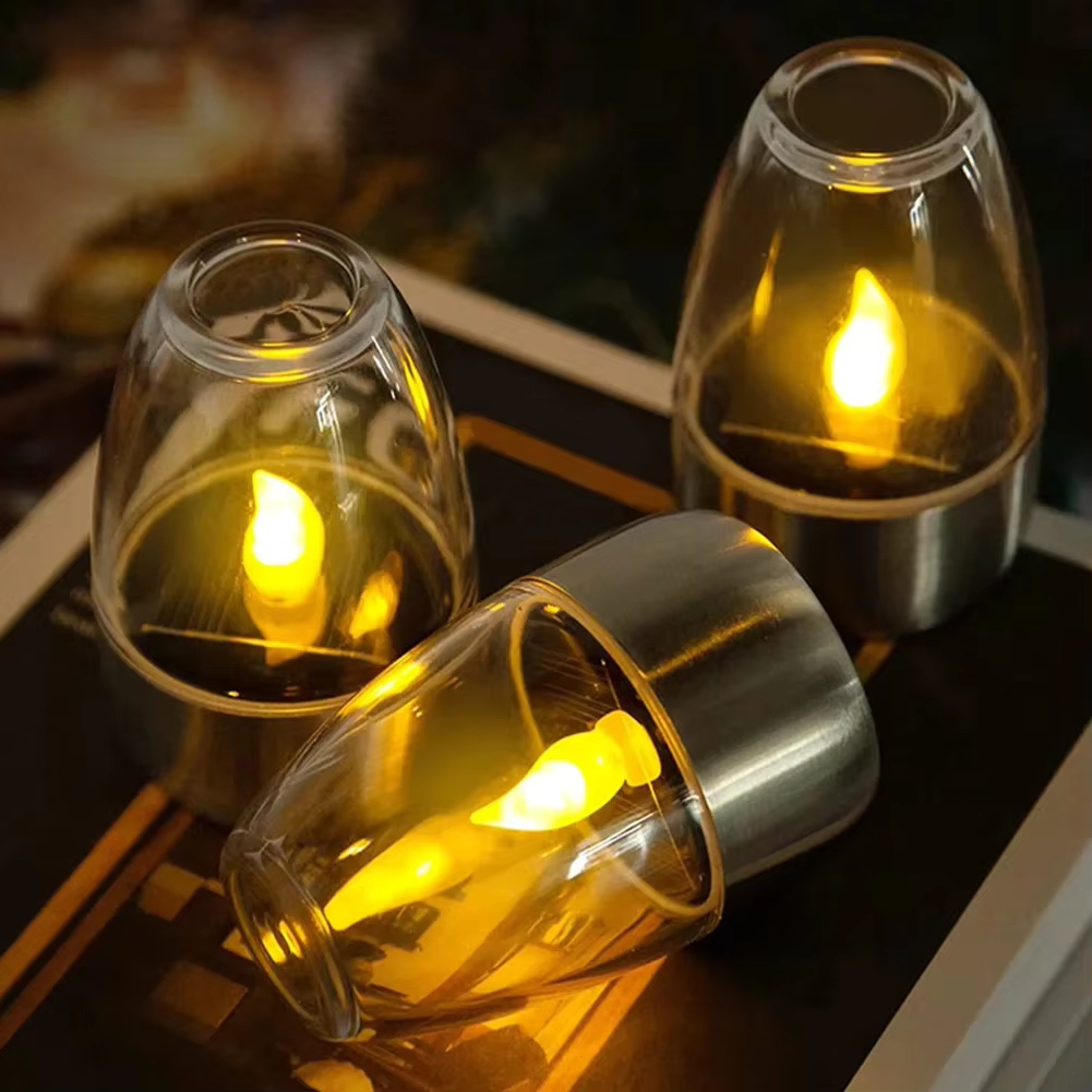 Outdoor Lighting Company - Светодиодные солнечные свечи из нержавеющей стали,