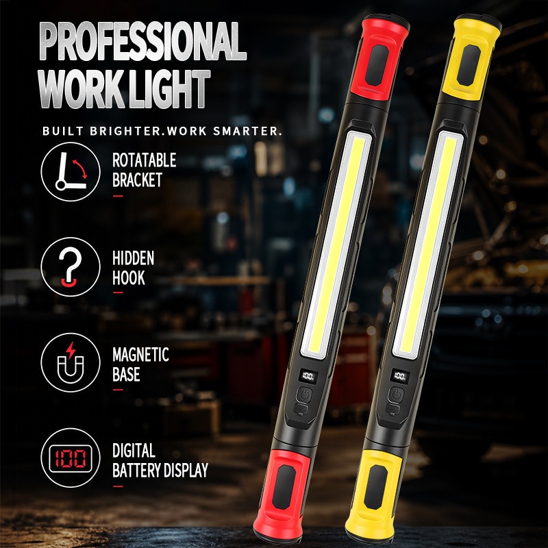Outdoor Lighting Hooks - Магнитный рабочий фонарь COB с креплением,