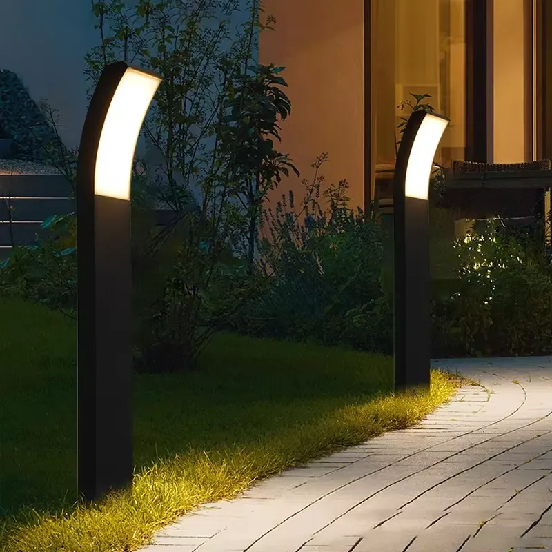Outdoor Yard Lighting Fixtures - Современный светодиодный столбчатый светильник для улицы,