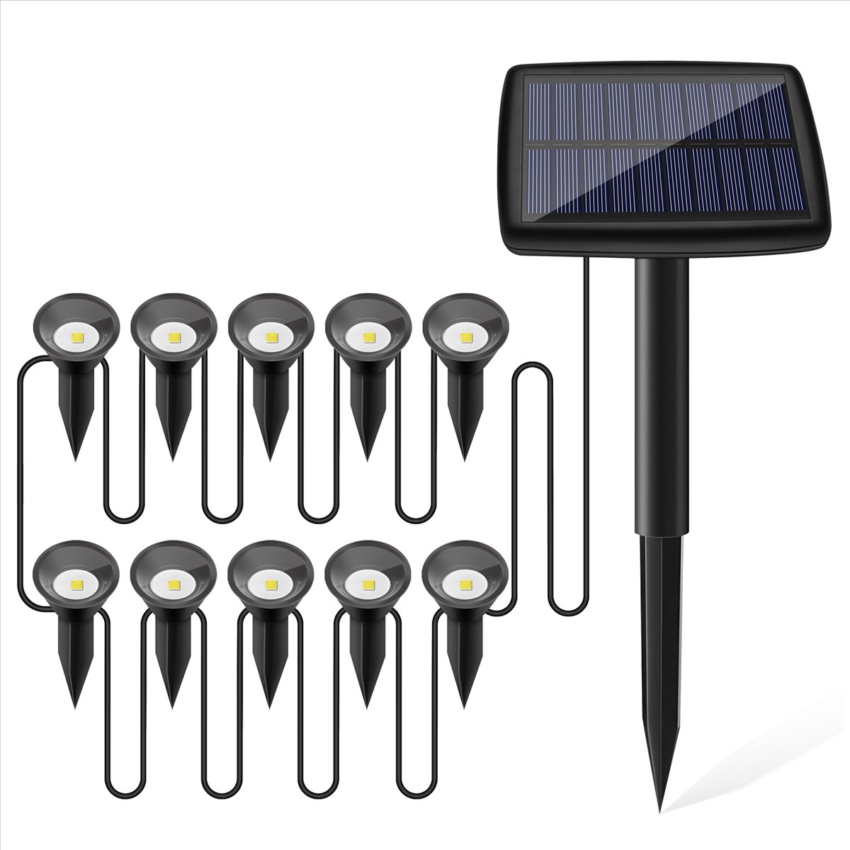 Y17A 10 в 1 Солнечные светильн – обзор и цена Solar Path Light