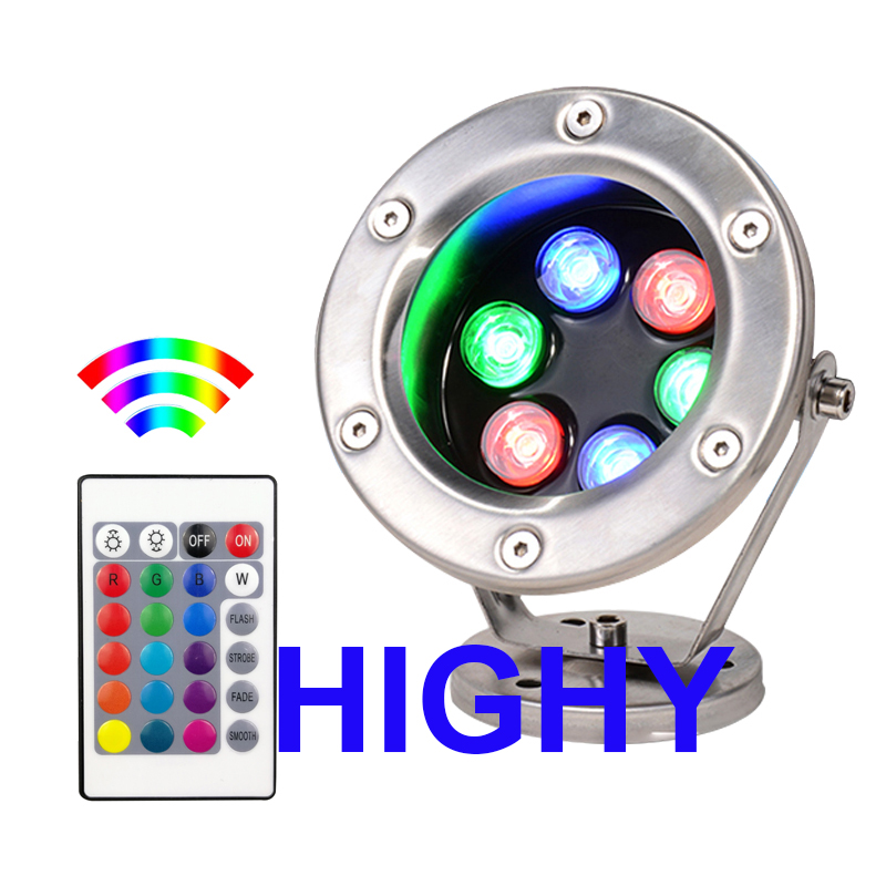 RGB светодиодная подводная лам – обзор и цена Pond Light Submersible