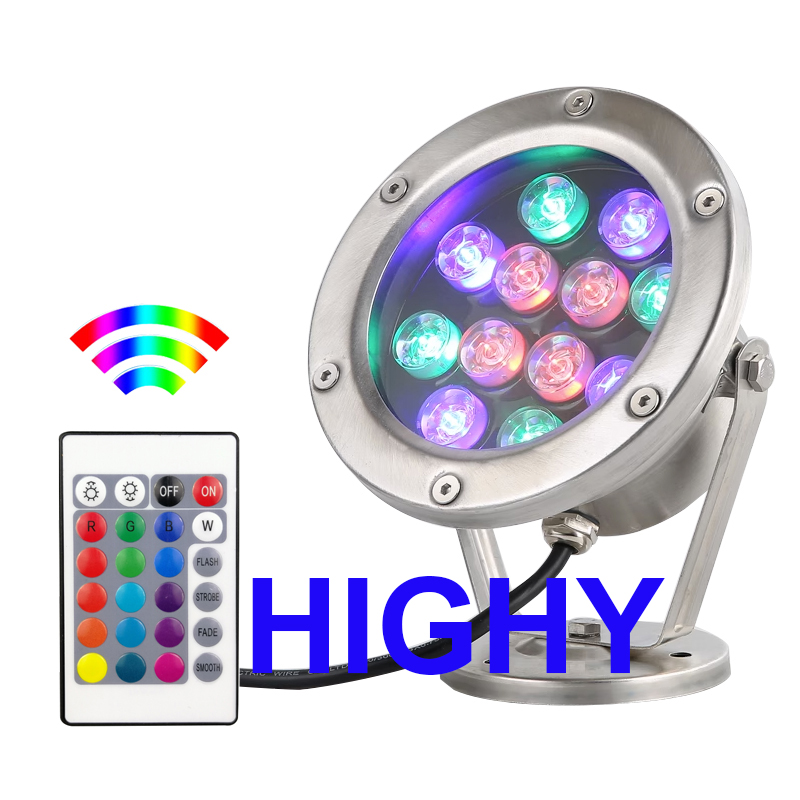 RGB светодиодная подводная лам – обзор и цена Pond Light Submersible