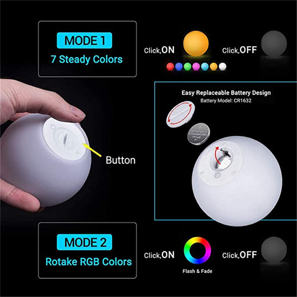2 шт. 1 шт. RGB плавающий свет – обзор и цена Pond Light Submersible